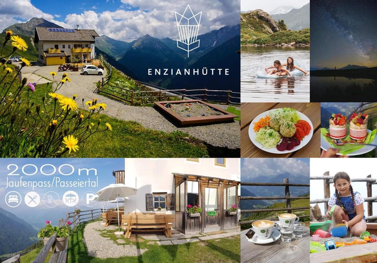 Enzianhuette Berggasthaus San Leonardo in Passiria Exterior photo